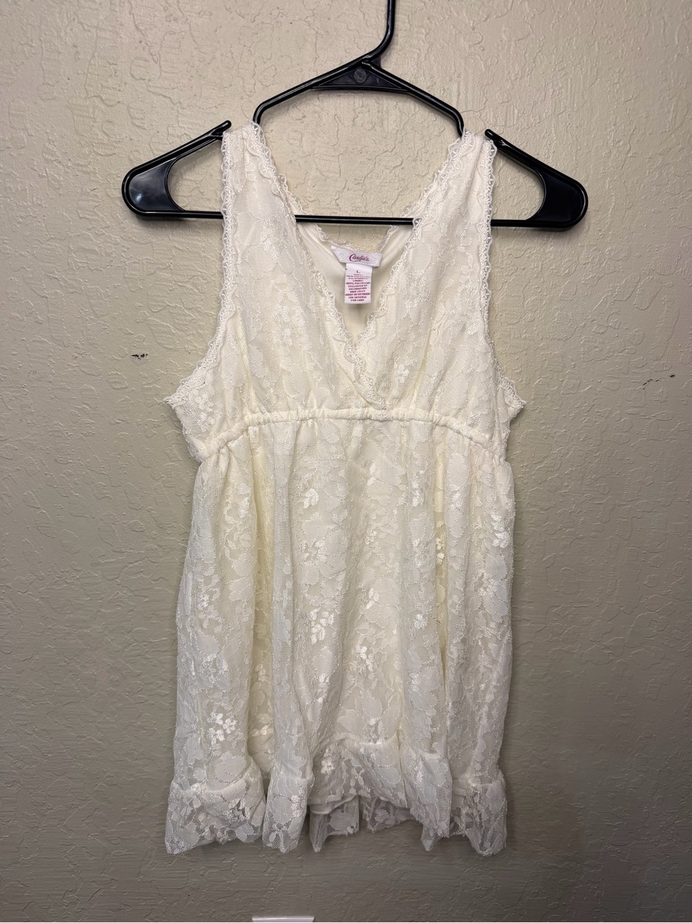 Vtg Candies Lace Top